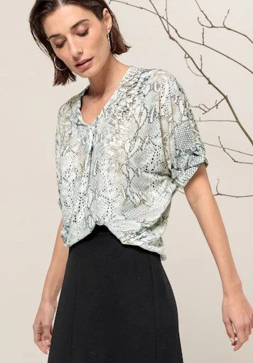 Sia Blouse Drape Neck Blouse