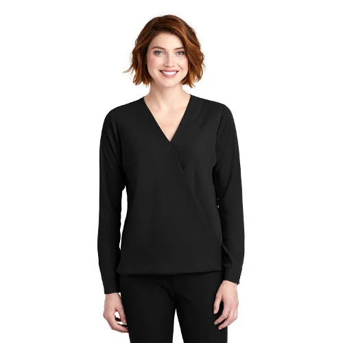 Electra Dr. Port Authority ® Ladies Wrap Blouse LW702 Wrap Front Blouse