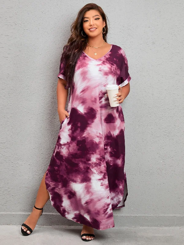 PLUS SIZE Krystal Maxi Dress Fashionable High-Waist Maxi Dress