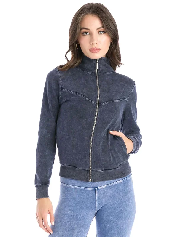 Hard Tail High Neck Zip Jacket (Style: B-174) Elasticated Jacket Padded Jacket Insulated Jacket