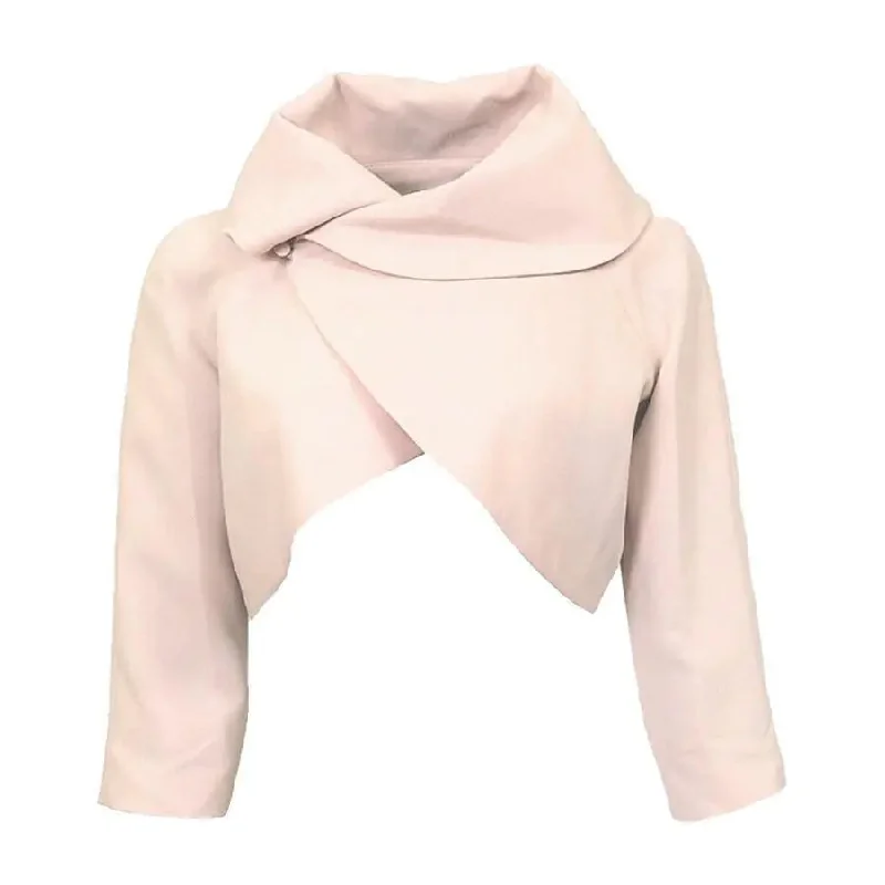 Margots Peach Sheath Jacket Oversized Jacket Tailored Jacket Straight Jacket