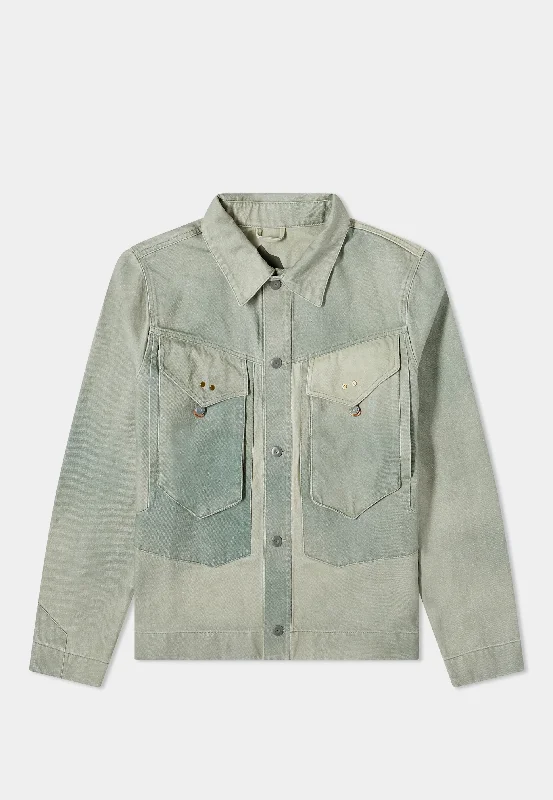 Object Iv Life Traditional Denim Jacket Green Patina Jersey Jacket Tulle Jacket Batik Jacket