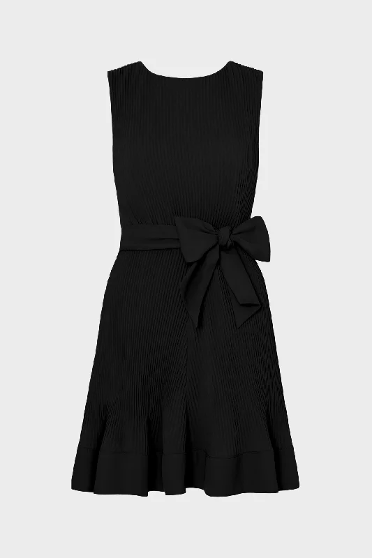 Carreen Pleated Mini Dress Chic Sleeveless Mini Dress