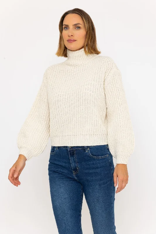 Ivory Fisherman Rib Knit Jumper Lace Blend Ribbed Blend Corduroy Blend