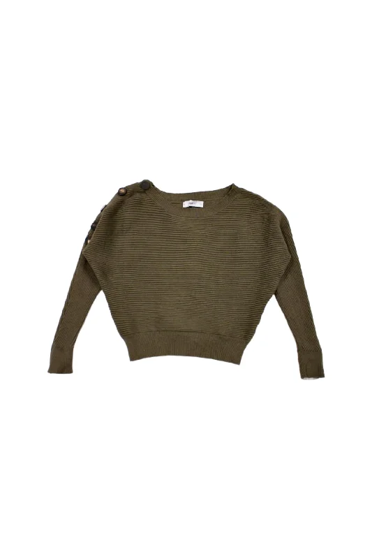 Zara Knit - Cropped Jumper Satin Blend Silk Blend Wool Blend