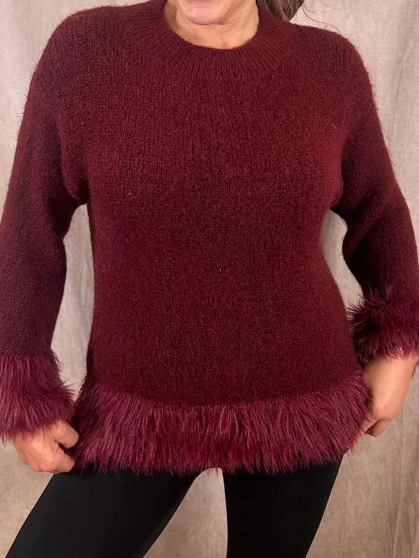 Michelle Mohair Round Neck Jumper Handmade Hand-knitted Hand-woven