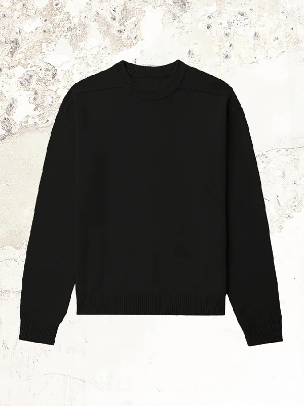 RICK OWENS crew-neck jumper Zippered Buttoned Snapped