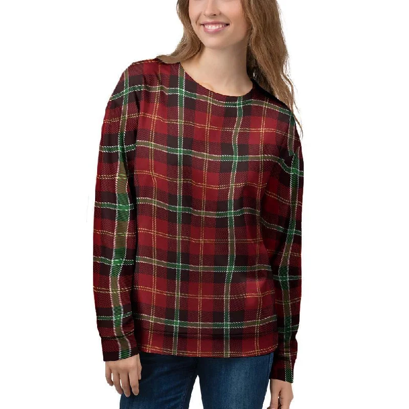 Royal Stewart Red Plaid Tartan Women's Sweatshirt Hoodie Sweatshirt Pullover