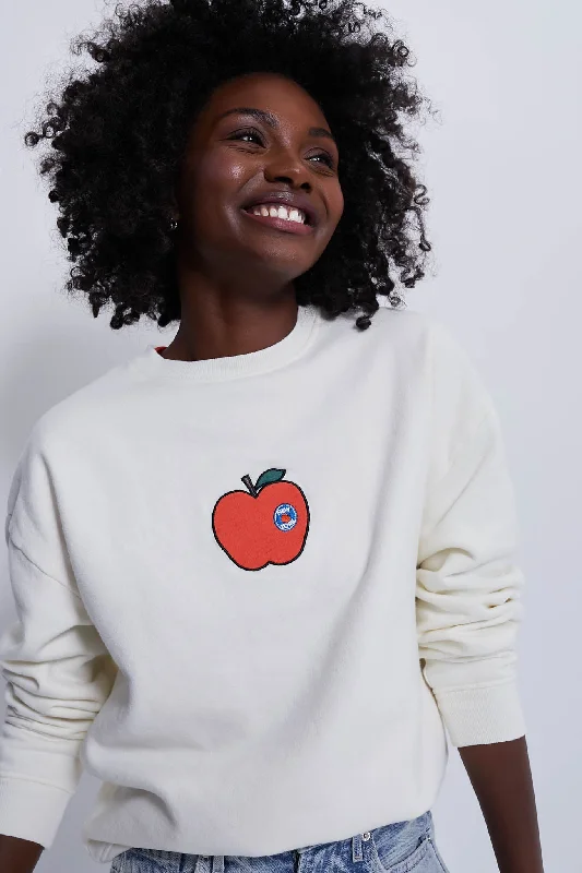 The Big Apple Oversized Sweatshirt Hoodie with Ribbed Hem Stretchable Secure