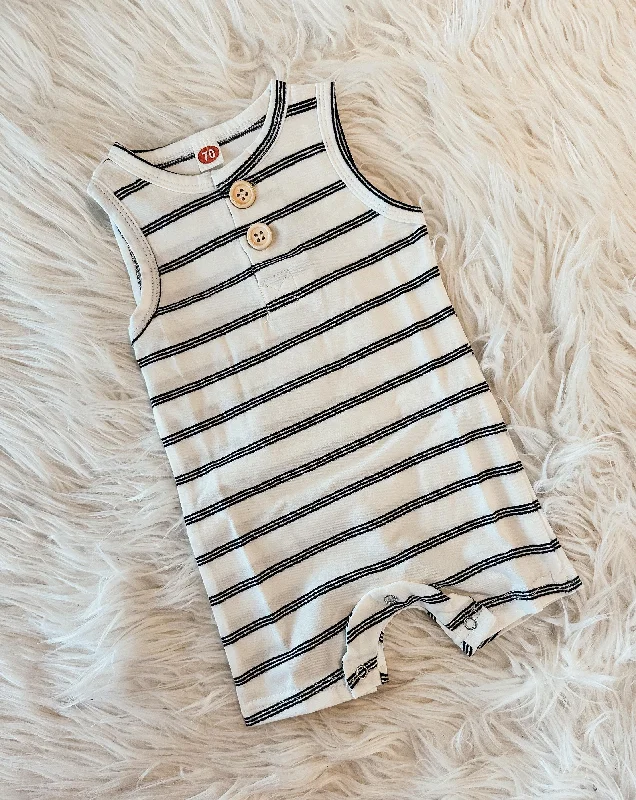 White Striped Button Jumper RTS Stylish Fashionable Trendy