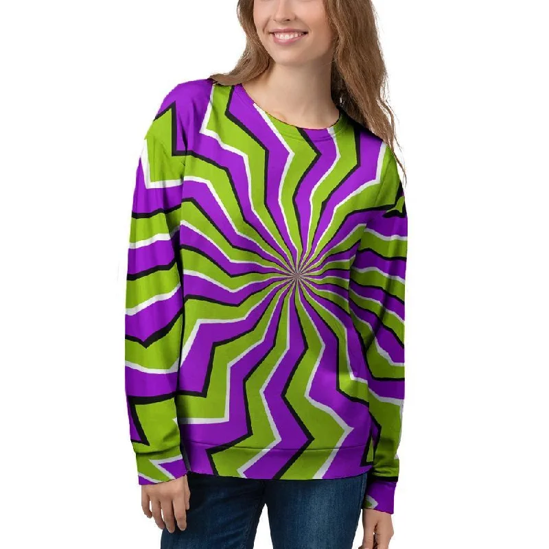 Zigzag Optical illusion Women's Sweatshirt Hoodie with Relaxed Fit Easy Casual