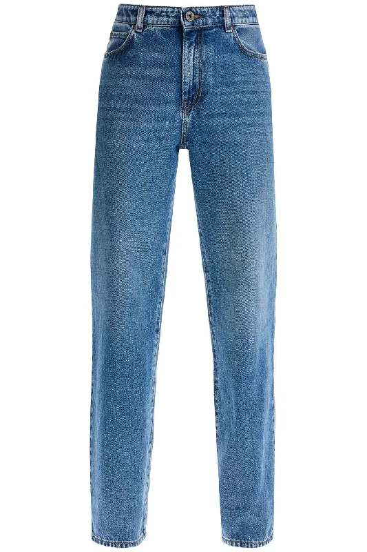 90's Five-pocket Jeans  - Blue Elegant Bootcut Fit Jeans