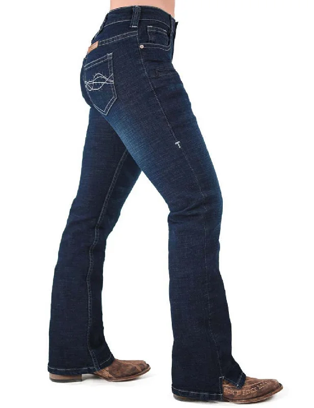 Cowgirl Tuff Ladies Jeans - Natural Waist - Premium Stylish Relaxed Fit Skinny Jeans