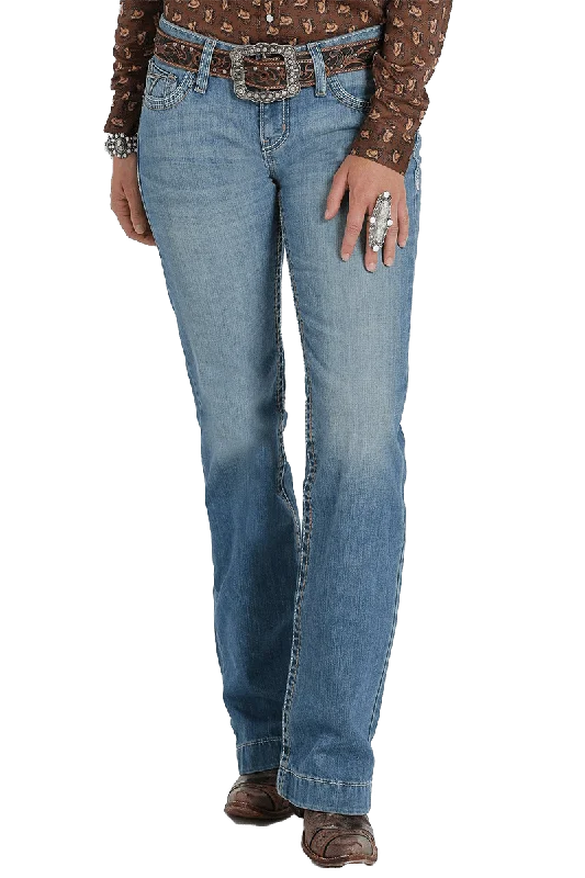 Cruel Girl Women's Mid Rise Jayley Trouser Jeans Chic Cropped Jeans