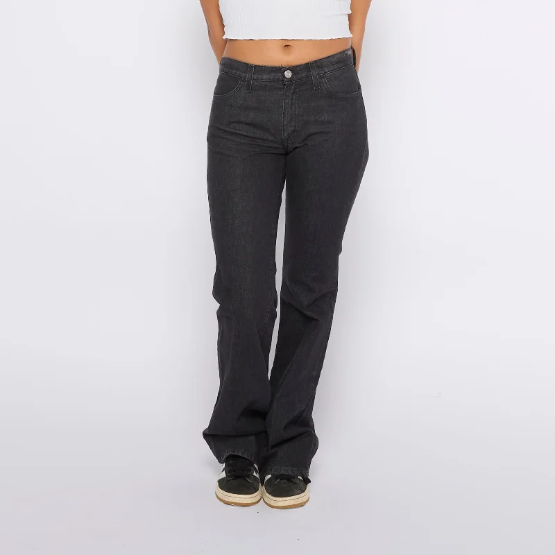 Low Waisted Regular Jeans - W28" L32" Trendy Low-Rise Slim Jeans