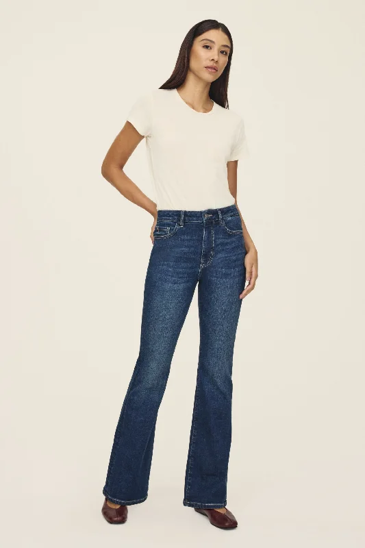 NAO STRETCH - HIGH RISE BOOTCUT JEANS  | VROOM Fashionable Cropped Denim Jeans