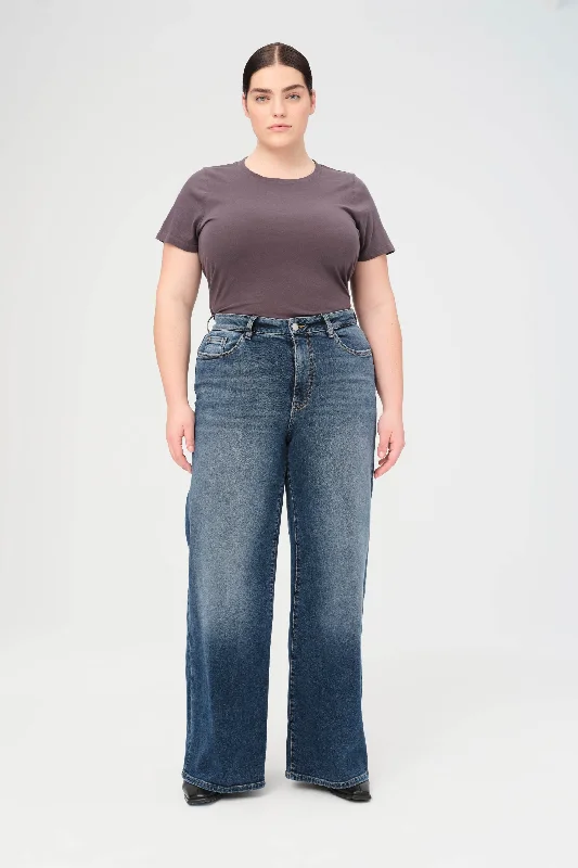 NCE PLUS - WIDE LEG JEANS | SWEET REVENGE Fashionable Relaxed Fit Denim