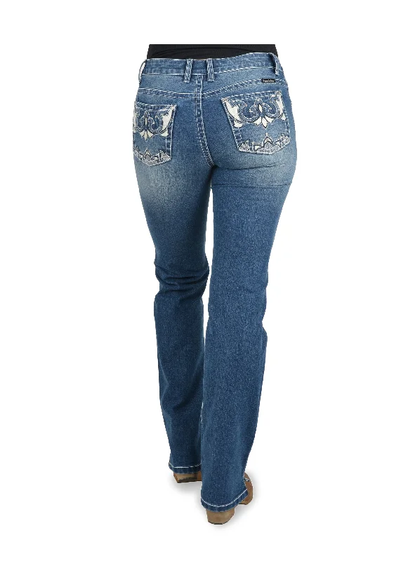 Pure Western Ladies Maryanne Straight Leg Jean - PCP2212574 - ON SALE Chic Ripped Jeans