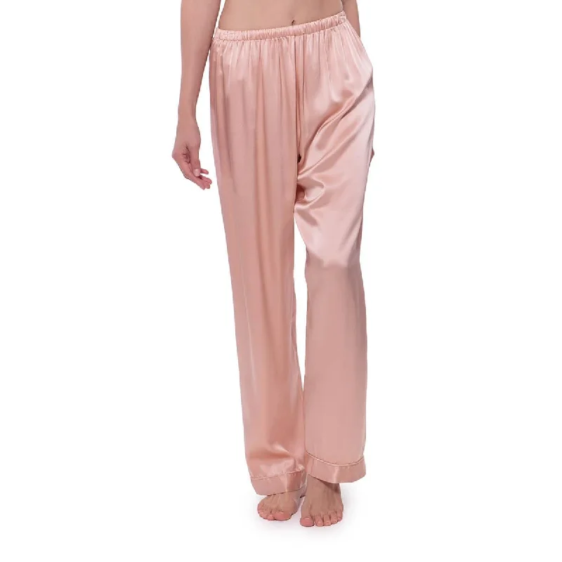 100% Silk Pajama  Long Pant For Women Trendy Velvet Pants