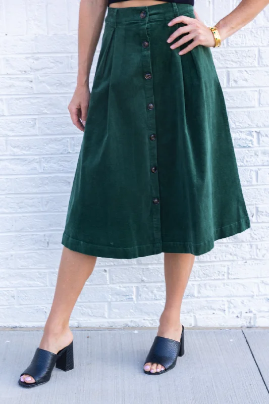 EMILY CORDUROY SKIRT wool skirt thick