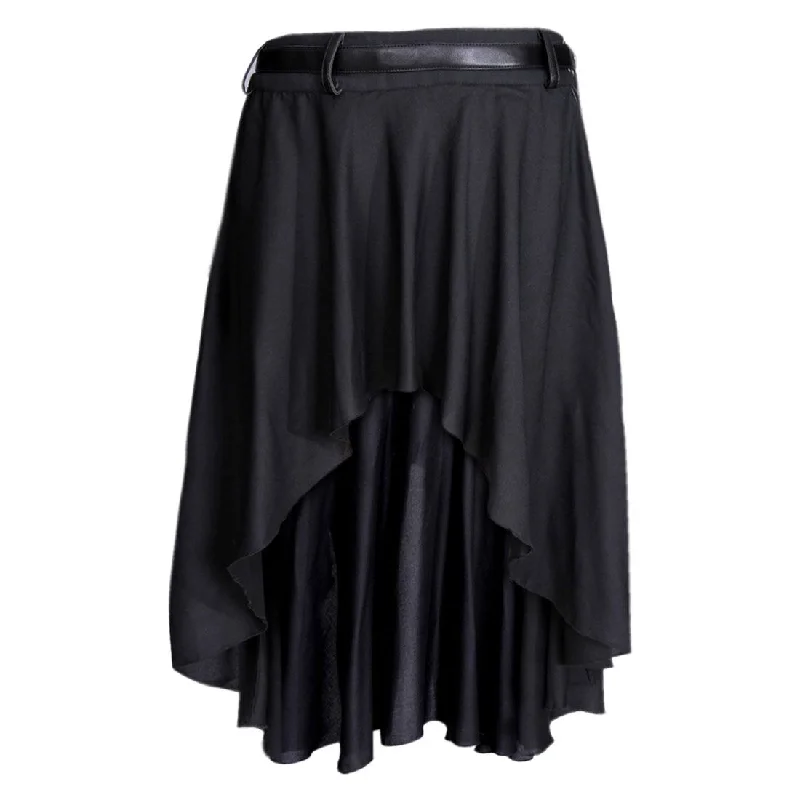 Angelonia Black Rayon Skirt chiffon skirt lightweight