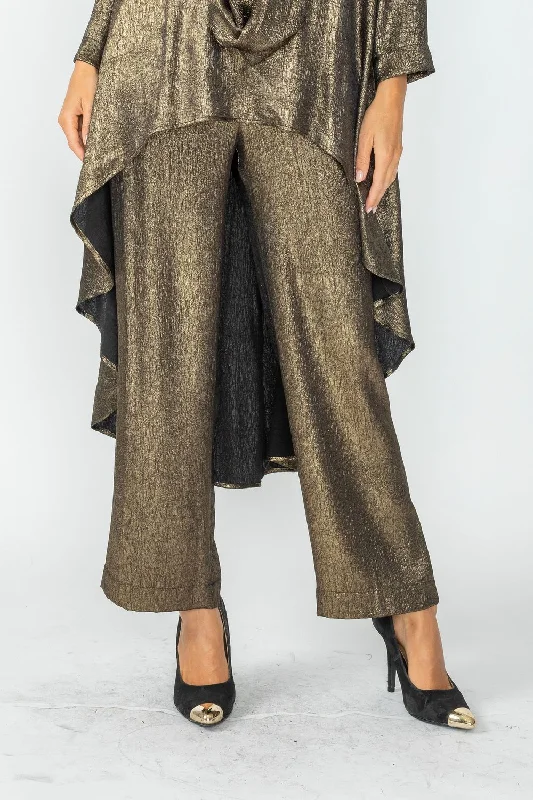 Black Straight Leg Pants Trendy Velvet Pants