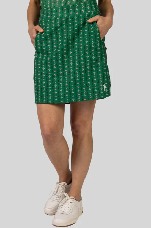 Cocktail Seersucker Women's Spinner Skirt modal blend skirt