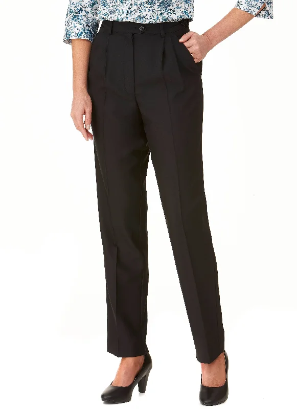 COLERAINE PLEATED PANT - BLACK Cozy Maternity Pants