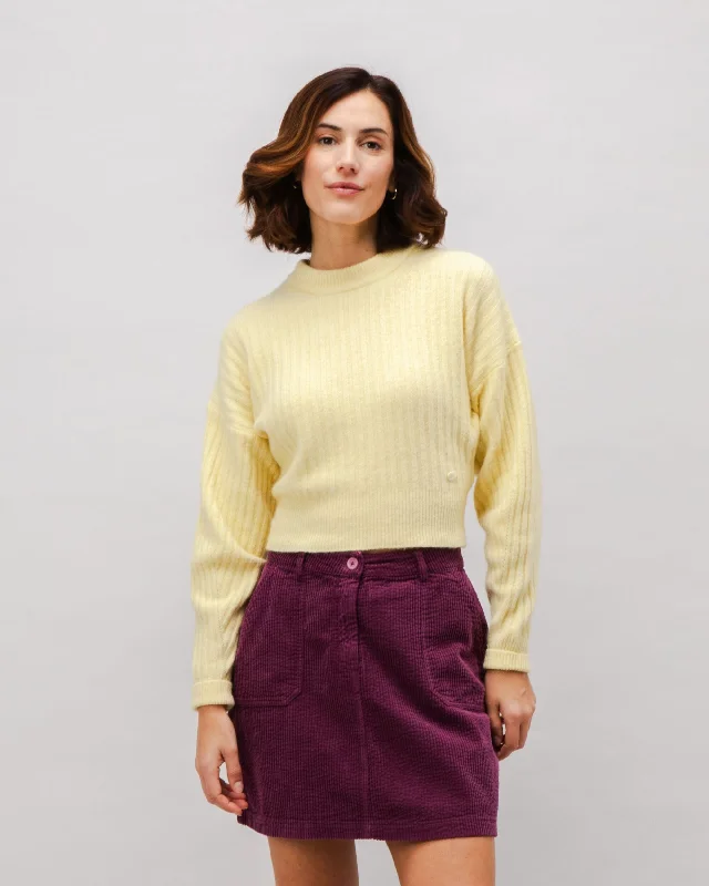 Corduroy Short Skirt Grape corduroy skirt comfortable