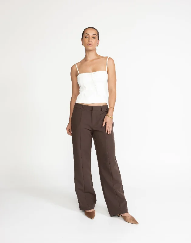 Crawford Pants (Chocolate) Fashionable Track Pants