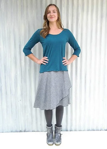 Rachel Wrap Skirt (Custom Made) cashmere skirt rich