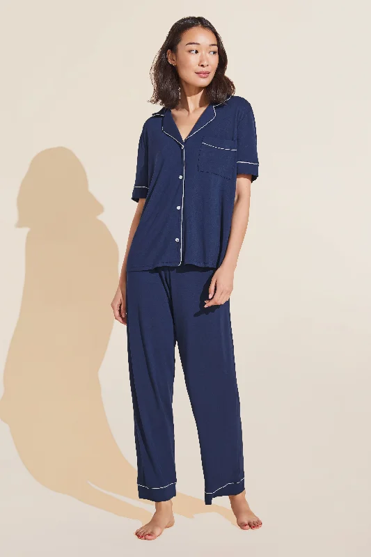 Gisele TENCEL™ Modal Short Sleeve & Pant PJ Set Lightweight Linen Pants