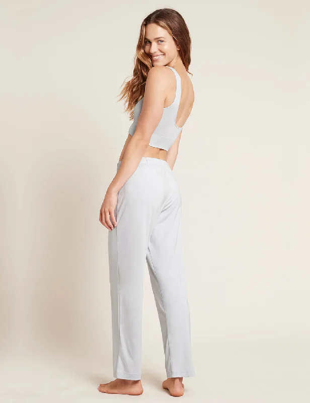 Goodnight Sleep Pants - Dove Fashionable Tapered Leg Pants