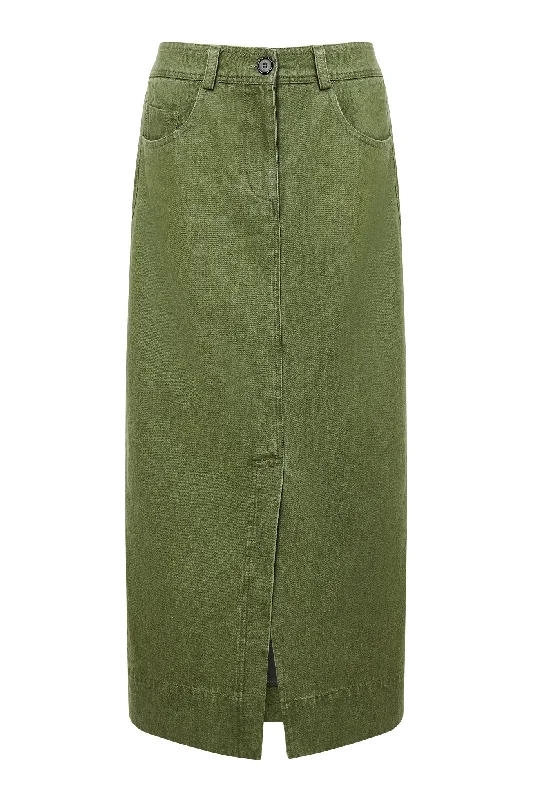 GRACE SKIRT - Green Wash lace skirt feminine