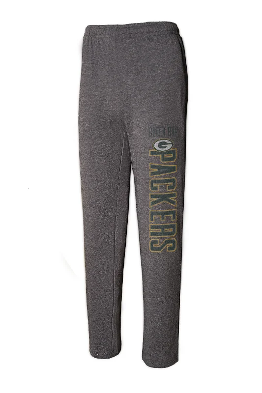 Green Bay Packers Squeeze Play Knit Pants, Grey Comfy Athletic Pants