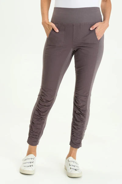 High Waist Penny Pant by Wearables in Charcoal Classic Flared Pants