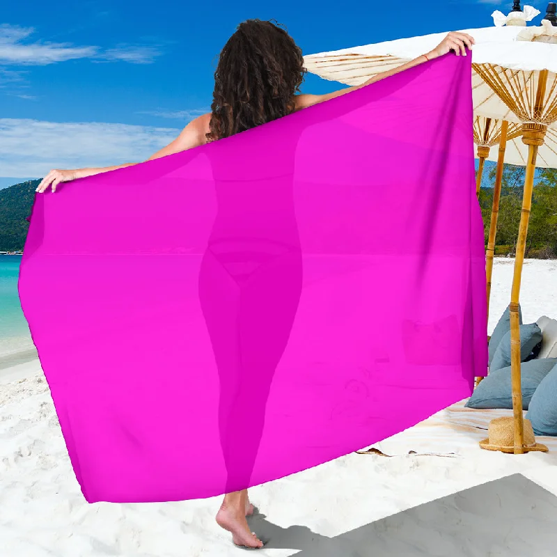 Hot pink sarong silk skirt sleek