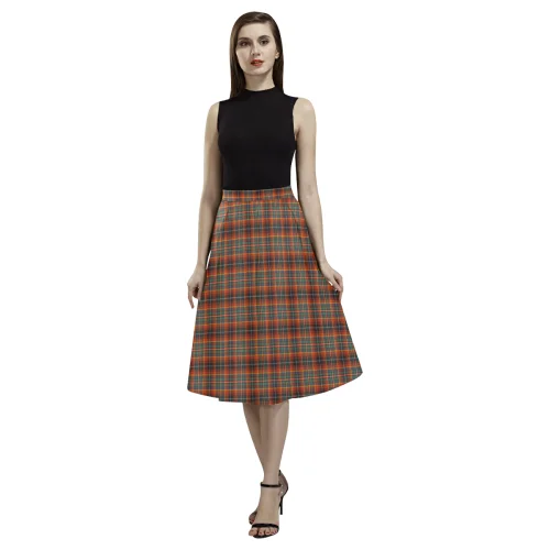 Innes Ancient Tartan Aoede Crepe Skirt lightweight skirt design