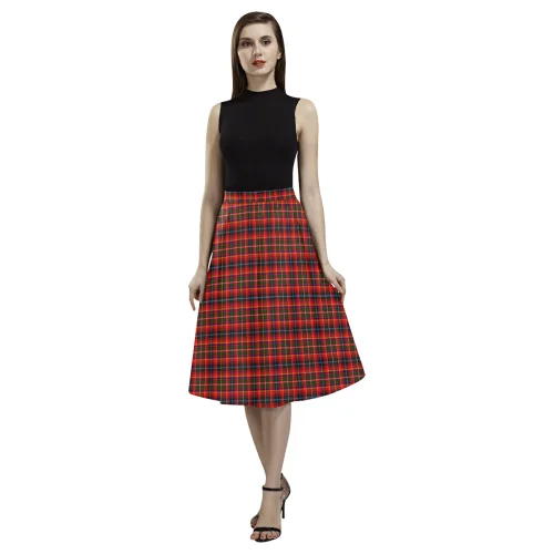 Innes Modern Tartan Aoede Crepe Skirt satin skirt smooth