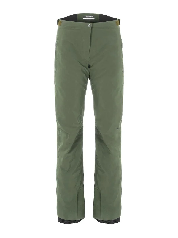 J.Lindeberg Womens Watson Ski Pants - THYME GREEN Chic Capri Pants