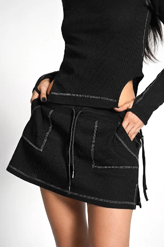 Juno Thermal Skort leather skirt durable