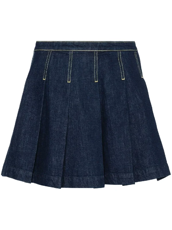 pleated denim mini skirt corduroy skirt cozy