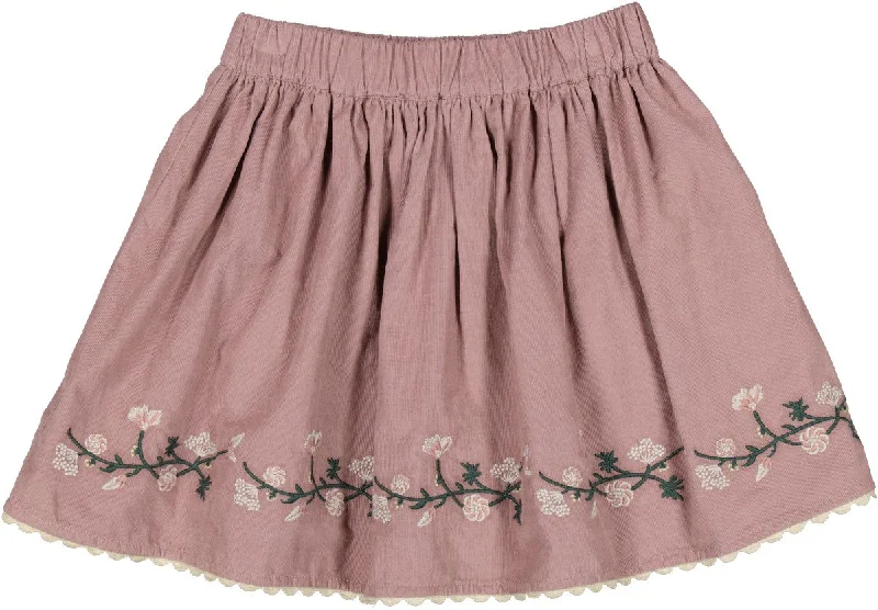 Marmar Dusty Mauve Selina Skirt silk skirt lustrous