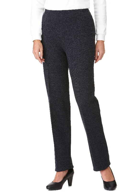 MARYBOROUGH PULL ON PONTI PANT - CHARCOAL Wide-Legged Palazzos