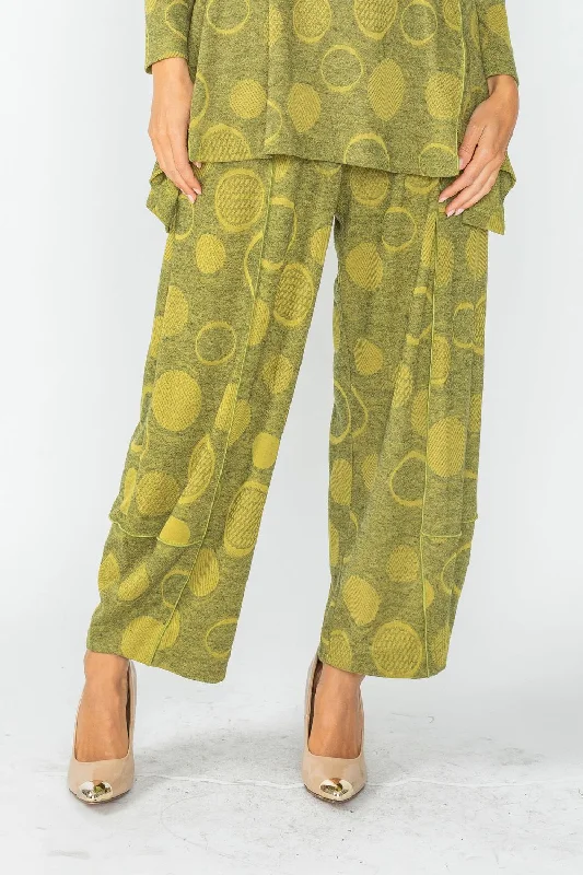 Mustard Baggie Pants With Elastic Comfortable Maternity Pants