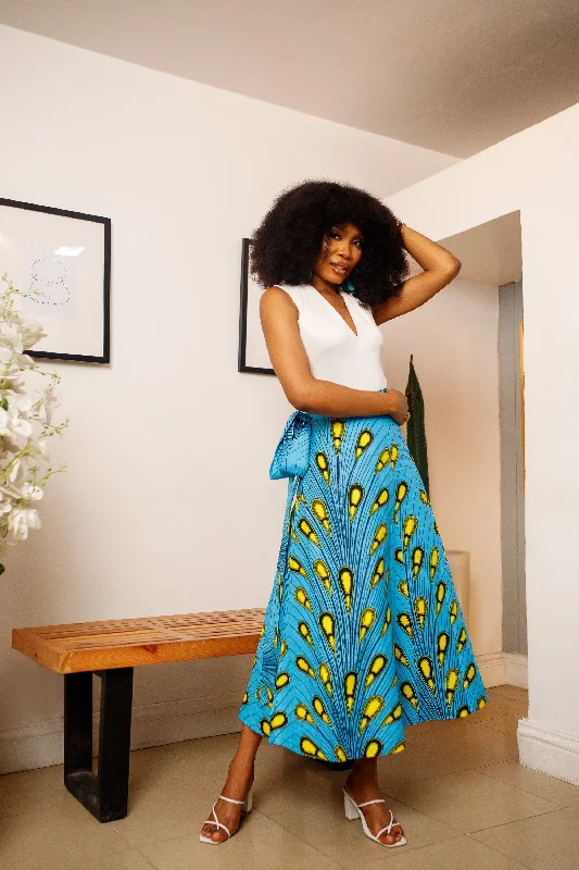 African Print Niba Skirt modal blend skirt