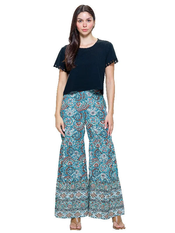 Pants Palazzo Floral Tiered Stylish Harem Pants