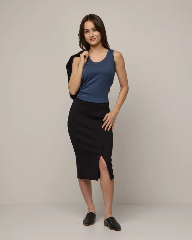 Rita Ponte Pencil Skirt breathable skirt fabric