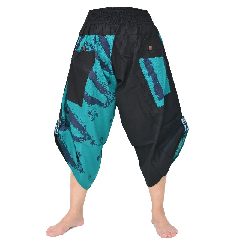 Samurai Pants Ninja Pants Yoga Pants Men Women Black Blue Comfortable Pleated Pants