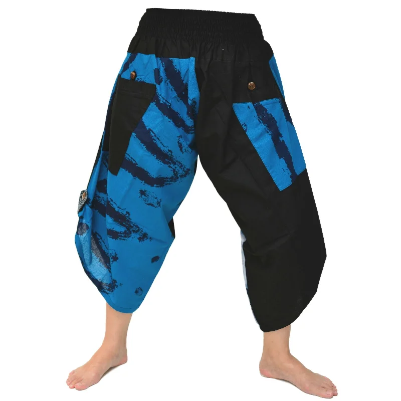 Samurai Pants Ninja Pants Yoga Pants Men Women Black Blue Elegant Wool Trousers